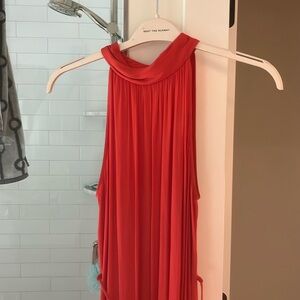 Vibrant Orange Maxi Dress